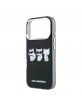 Karl Lagerfeld iPhone 17 Pro Hülle Case Trio Choupette MagSafe Schwarz