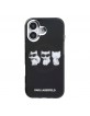 Karl Lagerfeld iPhone 17 Hülle Case Trio Choupette MagSafe Schwarz