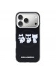 Karl Lagerfeld iPhone 17 Pro Max Hülle Case Trio Choupette MagSafe Schwarz