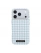 Karl Lagerfeld iPhone 17 Pro Hülle Case MagSafe Houndstooth Resin Plate Blau