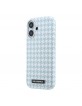 Karl Lagerfeld iPhone 17 Hülle Case MagSafe Houndstooth Resin Plate Blau