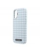 Karl Lagerfeld iPhone 17 Hülle Case MagSafe Houndstooth Resin Plate Blau