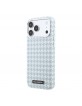 Karl Lagerfeld iPhone 17 Pro Max Hülle Case MagSafe Houndstooth Resin Plate Blau