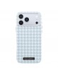 Karl Lagerfeld iPhone 17 Pro Max Hülle Case MagSafe Houndstooth Resin Plate Blau