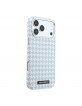 Karl Lagerfeld iPhone 17 Pro Max Hülle Case MagSafe Houndstooth Resin Plate Blau