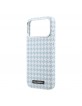 Karl Lagerfeld iPhone 17 Pro Max Hülle Case MagSafe Houndstooth Resin Plate Blau