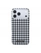 Karl Lagerfeld iPhone 17 Pro Max Hülle Case MagSafe Houndstooth Resin Plate Schwarz
