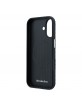 Mercedes iPhone 17 Hülle Case Leather Wood Semi Wrap MagSafe Schwarz