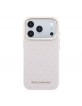 Karl Lagerfeld iPhone 17 Pro Hülle Case Perforated Gold Dots MagSafe Rosa