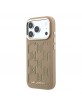 Karl Lagerfeld iPhone 17 Pro Hülle Case Perforated Monogram MagSafe Braun