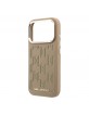 Karl Lagerfeld iPhone 17 Pro Hülle Case Perforated Monogram MagSafe Braun