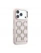 Karl Lagerfeld iPhone 17 Pro Hülle Case Perforated Monogram MagSafe Rosa