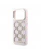 Karl Lagerfeld iPhone 17 Pro Hülle Case Perforated Monogram MagSafe Rosa