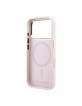 Karl Lagerfeld iPhone 17 Pro Hülle Case Perforated Monogram MagSafe Rosa