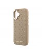 Karl Lagerfeld iPhone 17 Hülle Case Perforated Gold Dots MagSafe Braun