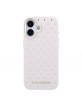 Karl Lagerfeld iPhone 17 Hülle Case Perforated Gold Dots MagSafe Rosa
