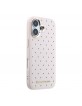 Karl Lagerfeld iPhone 17 Hülle Case Perforated Gold Dots MagSafe Rosa