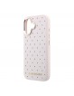 Karl Lagerfeld iPhone 17 Hülle Case Perforated Gold Dots MagSafe Rosa
