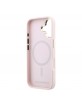 Karl Lagerfeld iPhone 17 Hülle Case Perforated Gold Dots MagSafe Rosa