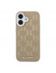 Karl Lagerfeld iPhone 17 Hülle Case Perforated Monogram MagSafe Braun