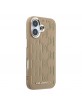 Karl Lagerfeld iPhone 17 Hülle Case Perforated Monogram MagSafe Braun
