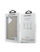 Karl Lagerfeld iPhone 17 Hülle Case Perforated Monogram MagSafe Braun
