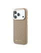 Karl Lagerfeld iPhone 17 Pro Max Hülle Case Perforated Gold Dots MagSafe Braun