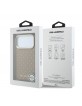 Karl Lagerfeld iPhone 17 Pro Max Hülle Case Perforated Gold Dots MagSafe Braun