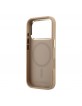 Karl Lagerfeld iPhone 17 Pro Max Hülle Case Perforated Monogram MagSafe Braun