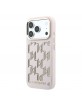 Karl Lagerfeld iPhone 17 Pro Max Hülle Case Perforated Monogram MagSafe Rosa