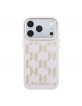 Karl Lagerfeld iPhone 17 Pro Max Hülle Case Perforated Monogram MagSafe Rosa