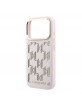 Karl Lagerfeld iPhone 17 Pro Max Hülle Case Perforated Monogram MagSafe Rosa
