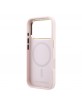 Karl Lagerfeld iPhone 17 Pro Max Hülle Case Perforated Monogram MagSafe Rosa