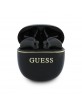 Guess TWS Kabellose Kopfhörer Gold Line Glossy Classic Logo Schwarz