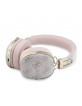 Guess Bluetooth 5.4 Kopfhörer ENC 4G Metal Script Logo Rosa