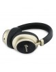 Guess Bluetooth 5.4 Kopfhörer ENC 4G Gold Script Metal Logo Schwarz