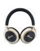 Guess Bluetooth 5.4 Kopfhörer ENC 4G Gold Script Metal Logo Schwarz