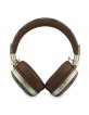 Guess Bluetooth Kopfhörer Over-Ear ENC Metal 4G Script Braun