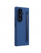 Nillkin Samsung Z Fold 8 Ultra Pen Book Case Cover Hülle Silicone Flex Blau