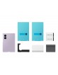 Original Samsung Z Fold 8 Silikon Magnethülle Violet + 2x Folien Antireflex
