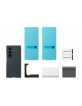 Original Samsung Z Fold 8 Ultra Silikon Magnethülle Grün + 2x Folien Antireflex