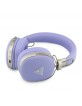 Guess Kopfhörer Bluetooth 5.4 ENC Metallic Triangle Logo Lila