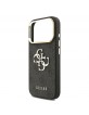 Guess iPhone 18 Pro Case 4G Metal Logo + Frame Black