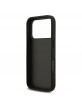 Guess iPhone 18 Pro Hülle Case Fixed Glitter 4G Metal Logo Schwarz