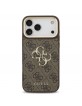 Guess iPhone 18 Pro Max Case 4G Metal Logo + Frame Brown