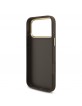 Guess iPhone 18 Pro Max Case 4G Metal Logo + Frame Brown