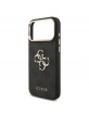 Guess iPhone 18 Pro Max Case 4G Metal Logo + Frame Black