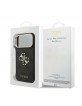 Guess iPhone 18 Pro Max Case 4G Metal Logo + Frame Black