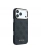 Guess iPhone 18 Pro Hülle Case 4G Metal Frame MagSafe Schwarz