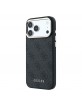 Guess iPhone 18 Pro Max Hülle Case 4G Metal Frame MagSafe Schwarz